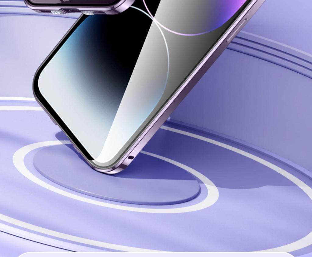 Coque Magnétique Double Face Apple 17 Pro Max avec Couverture Complète des Objectifs pour iPhone 16/13