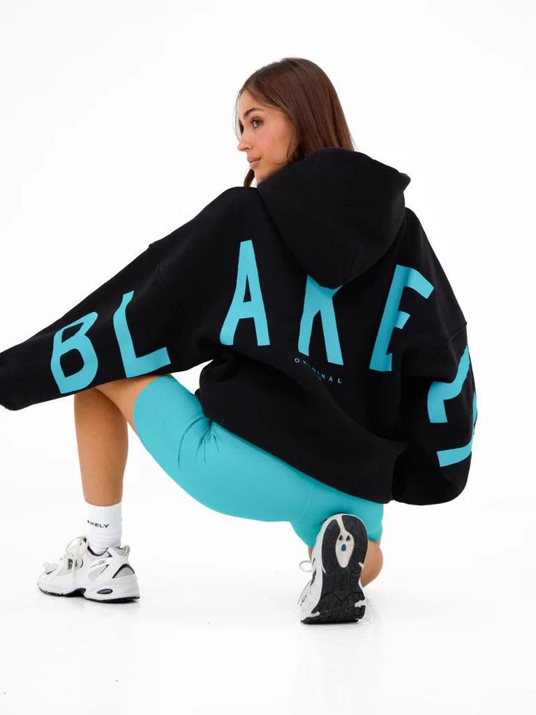 2025 Unisex TK Hooded Sweatshirt with Large Letter Print - Fashionable Autumn Style for Men and Women