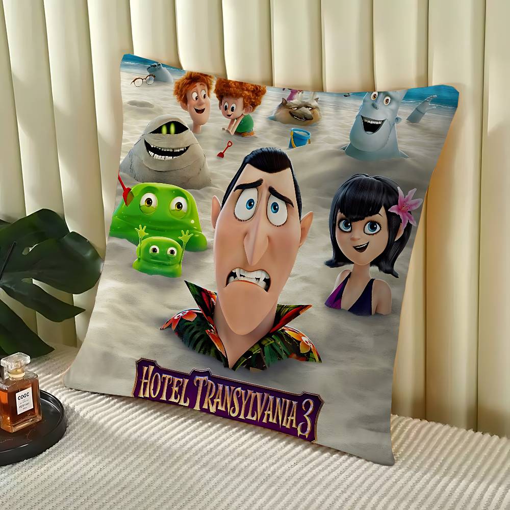 

Hotel Transylvania Personalized Pillow Cover Kids Bedroom Wild Party Decor Pillowcase Kid Birthday Shower Gift 16x16Inch