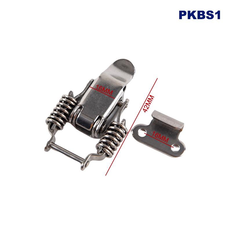 Silver Stainless Steel 304 Toolbox Locking Latch Hasps Metal Toggle Catch Clasp Box Loaded Hinges Furniture Hardware Accessories