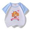 Paw Patrol Girls' Stylish Summer Outfit Set – 2022 Fashionable Short-Sleeve Two-Piece for Small & Medium Children