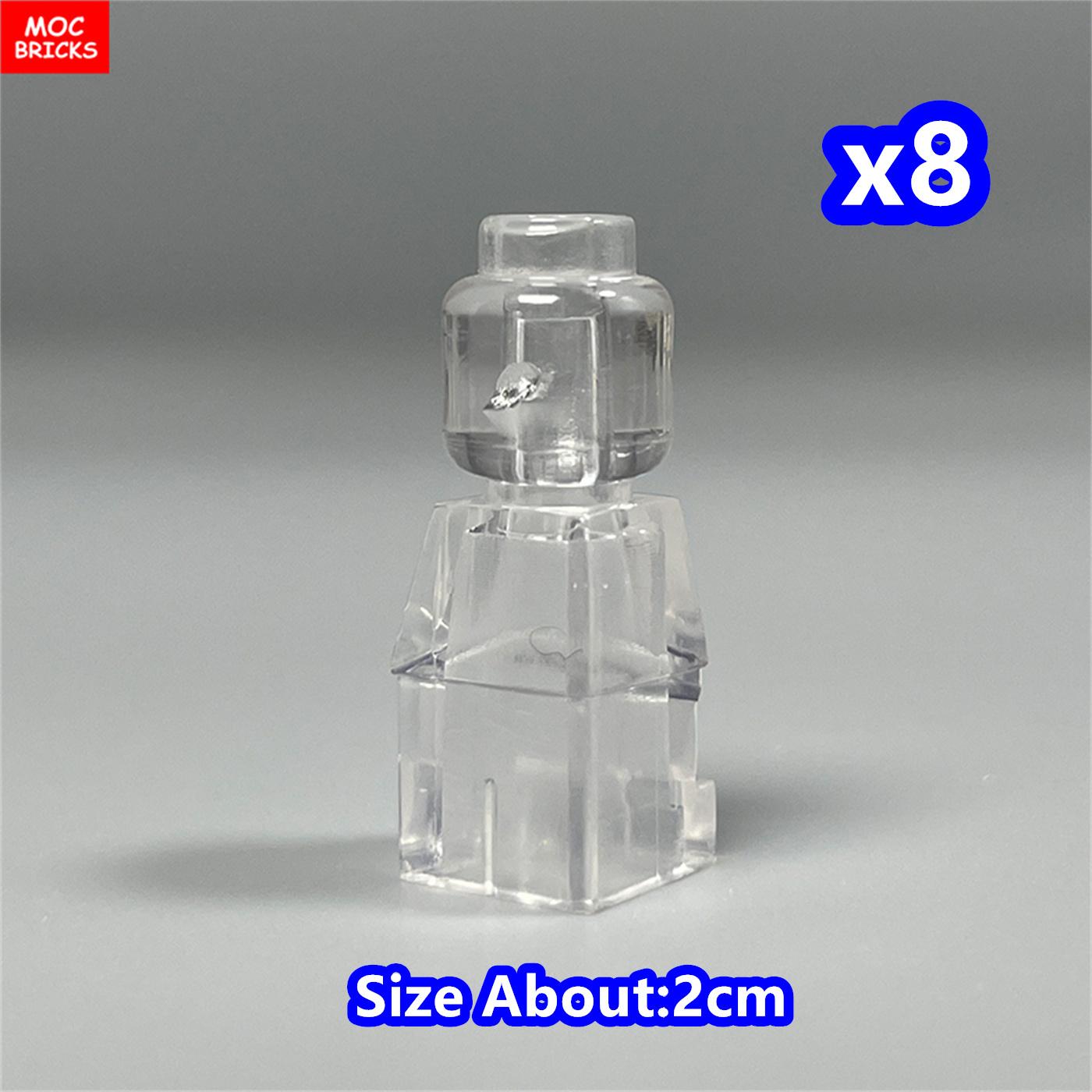 

8pcs MOC Bricks Micro Dolls Utensil Chess Man Trophy size about 20mm City 85863 Learning-Focused Building Blocks Children Playthings Gift