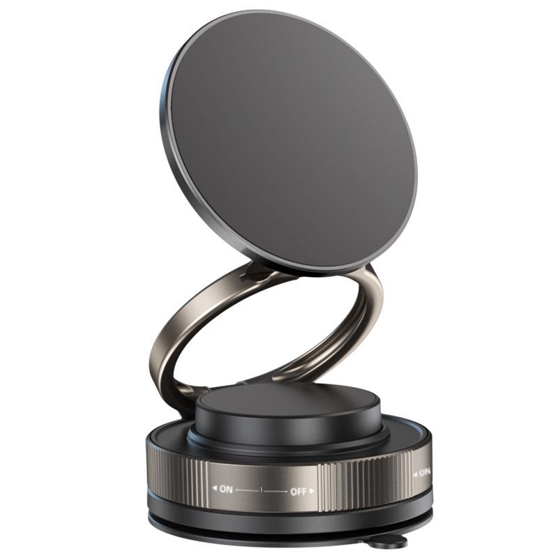 Multi-functional T28-2 Anti-shake Magnetic Car Phone Holder with Vacuum Suction Cup for Dashboard