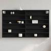 VidaXL Black Display Cabinet 100x8.5x58 Cm Engineered Wood, Wall Cabinet, Wall Storage Cabinet, Cabinet 847941