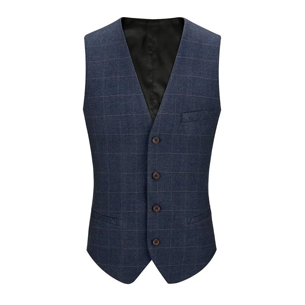 

Жилет для костюма Gilet Check Suit 4 5 больших размеров с пряжкой, серый [YIMANIE] для мужчин, жилет, деловой, формальный, узор, полосатый, сшитый на заказ, пуговицы, типы,