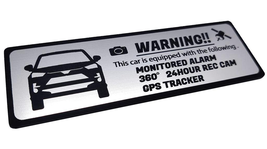 [Honami Works] RAIZE Security Emblem 24-hour Surveillance Dash Cam GPS Tracker Sticker