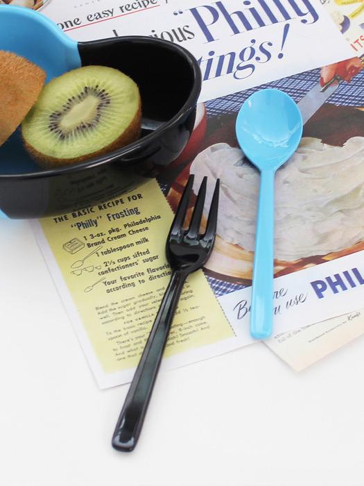 

Пробуди чувства Половина Сердца Столовые приборы (синий) Half Heart Cutlery