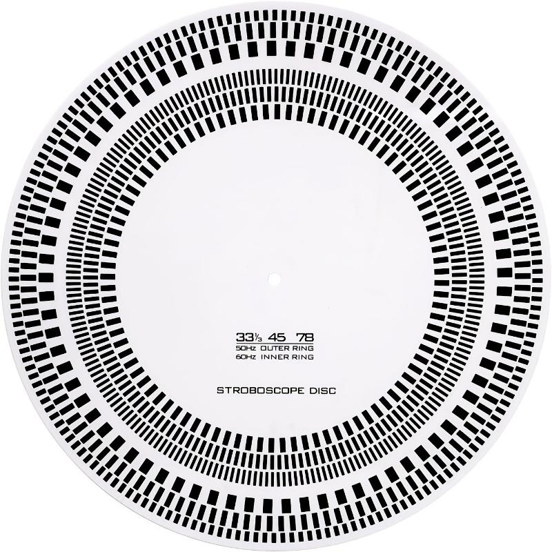 Scratch Resistant LP Vinyl Record Calibration Plate Strobe Disc Adjustment Tool for Audio Enthusiasts