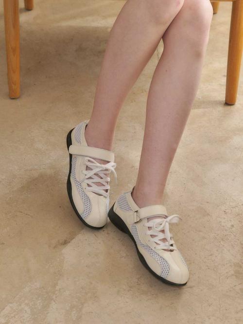 [FORRR] Mesh Lace Strap Sneakers 26001
