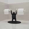 Funny Barbell Toilet Paper Holder Fitness Themed Multi-functional Storage Rack  Kitchen Decor