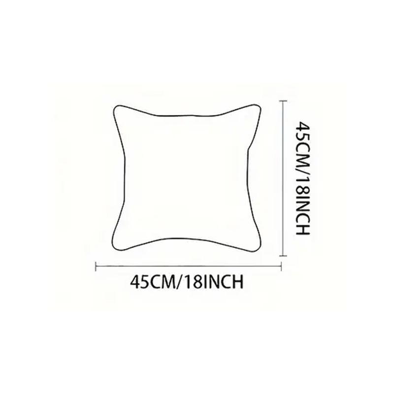 1/4 Pillowcase 2D Flat Print 18x18 Inches Fashionable Classic New Christmas Atmosphere