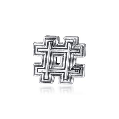 Authentische 925 Sterling Silber Reflexions Hashtag Symbol Clip Perlen Passend für europäische Armbänder Charms S925 Original Schmuckherstellung