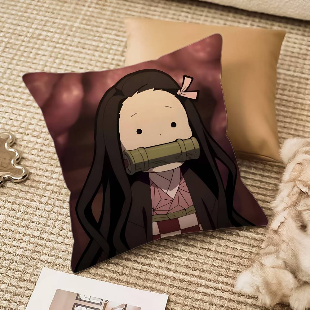 Cartoon D-Dämonen S-Schlächter Kissenbezug Hausstaubmilbenabweisend Unsichtbarer Reißverschluss Sofa Bett