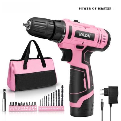 Hilda 12V Tournevis électrique et perceuse portatifs rechargeables
