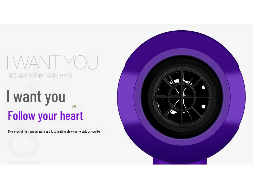 Household Hair Dryer with Negative Ion Technology for All Hair Types: Hot & Cold Settings, Safe for Student Dorms and Hair Salons.