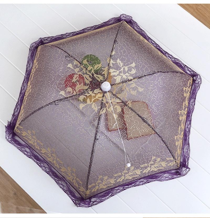New Umbrella Style Food Covers Anti Fly Mosquito Meal Cover Lace  Kitchen Gadgets Cooking Tools