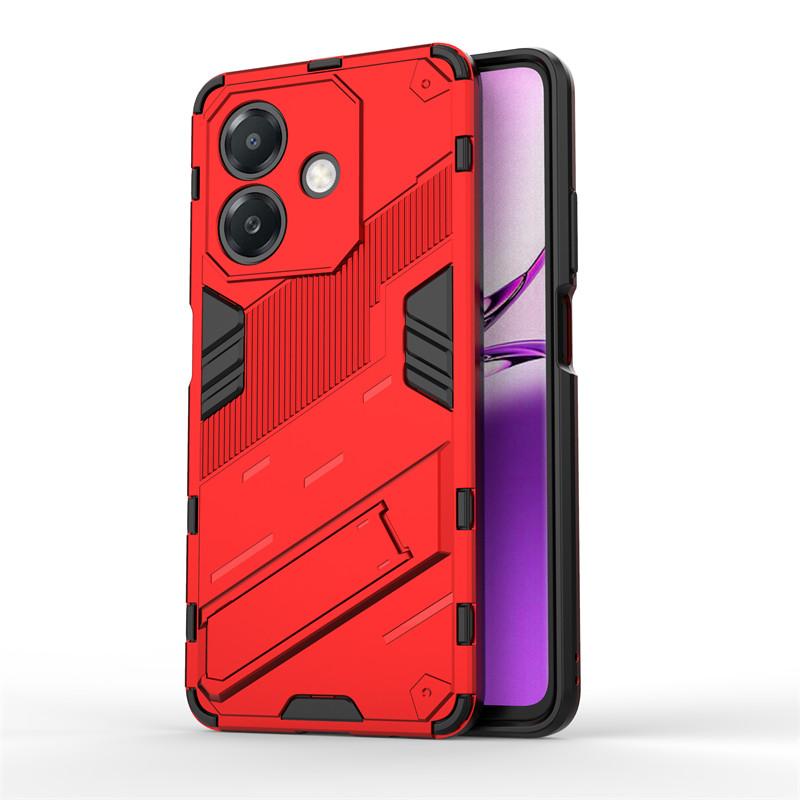 

For OPPO A3x Global Case For OPPO A3x 5G Global Cover Funda Armor PC Shockproof TPU Protective Phone Back Cover For OPPO A3x 5G For OPPOA3x5G Global красный