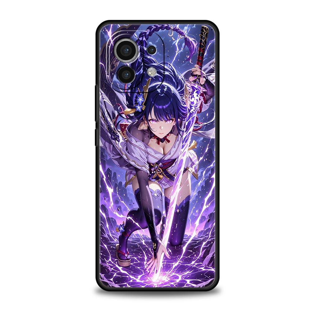 

Case For Xiaomi Mi 15 14 13 12 11 Lite 14T 13T 12T 11T Pro Poco X7 X6 X5 X3 Pro F6 F5 F4 Cover Raiden Shogun Genshin Impact For Mi 11 Lite