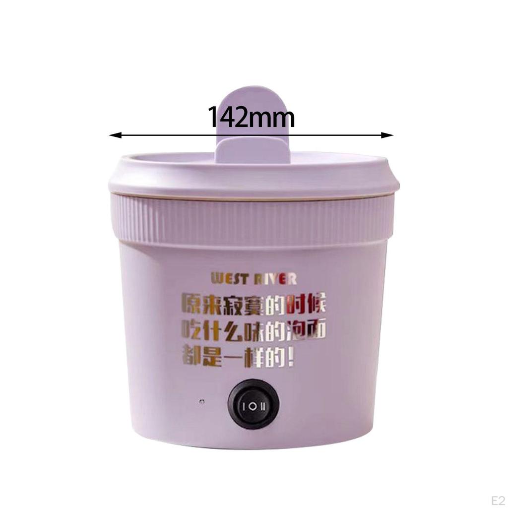 Portable Soup Steamer Multifunctional Electric Cooker for Pasta Porridge Egg violet