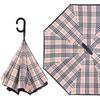 Automatic reverse umbrella straight rod long handle double-layer umbrella car umbrella large double reflective umbrella wind-resistant reinforcement