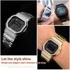 Edelstahl Mod Kit für CASIO G-SHOCK GMW-B5000 – Metalllünettengehäuse Vollmetallarmband für 3459 gmwb5000, Herren-Uhrenarmband