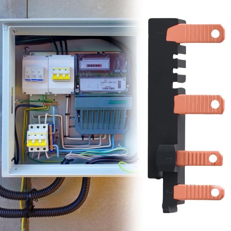 Combination Circuit Breakers Terminals Block 2P With Over and Under Protective Designs for Office Supplies Use