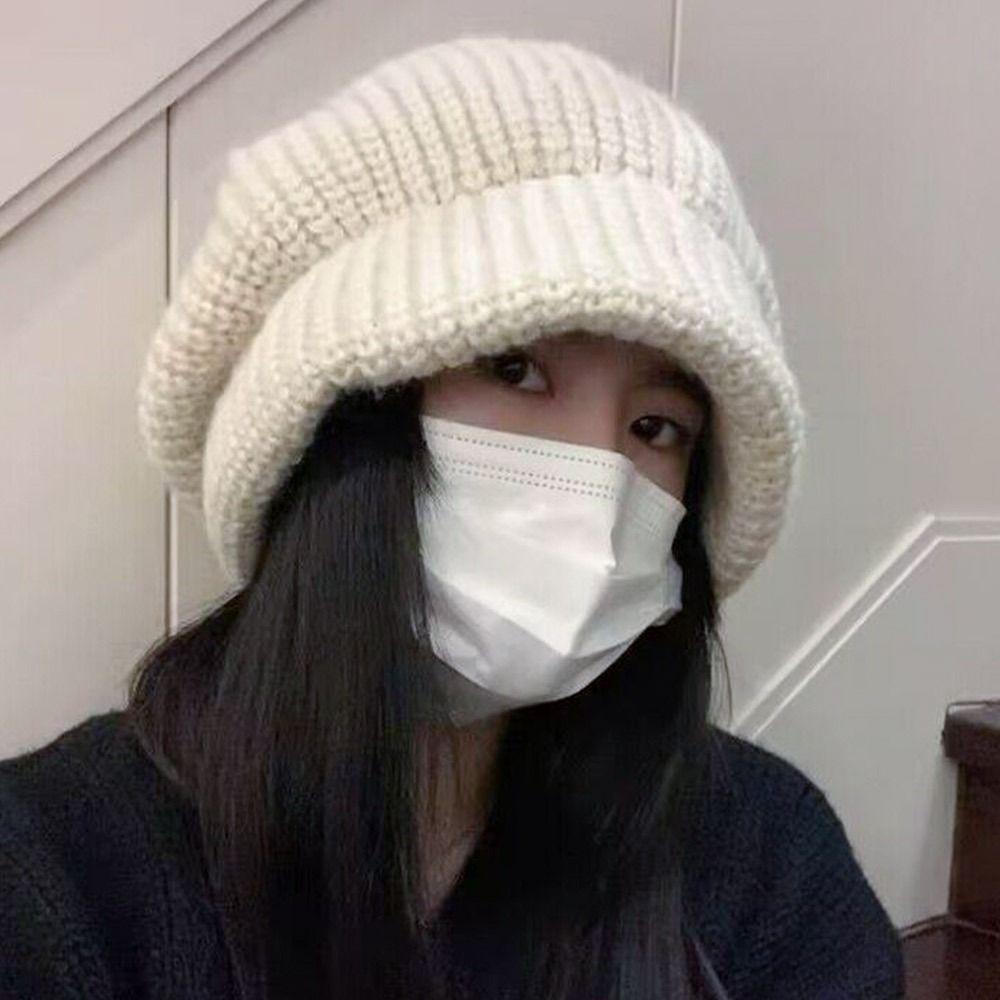 

Large Size Autumn Winter Hats for Women Solid Plain Octagonal Newsboy Cap Men Ladies Casual Knitted Beret Cap Women Painter Caps бежевый