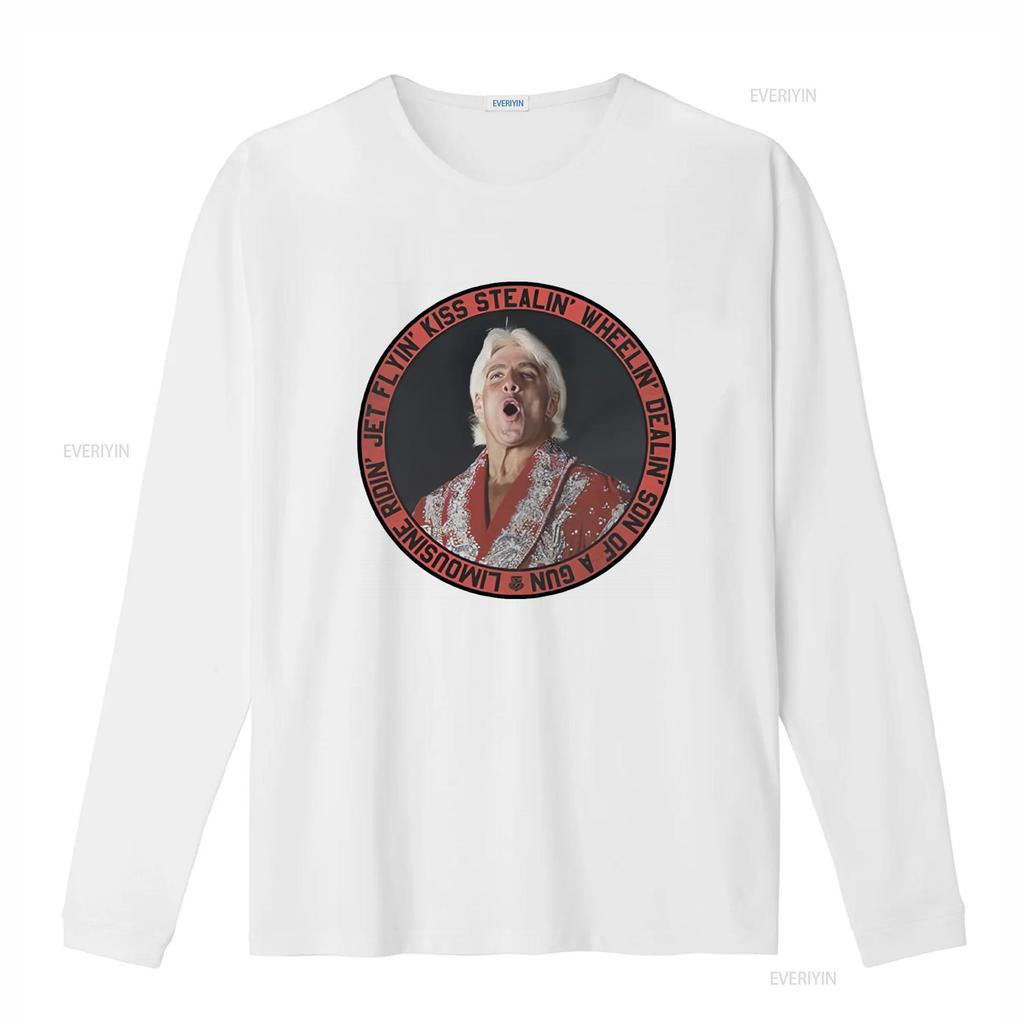 Ric Flair Mens Kiss Stealin Jet Flyin Wheelin Dealin Son Of A Gun T Shirt New L Vintage Washed Slightly Graphic Unisex
