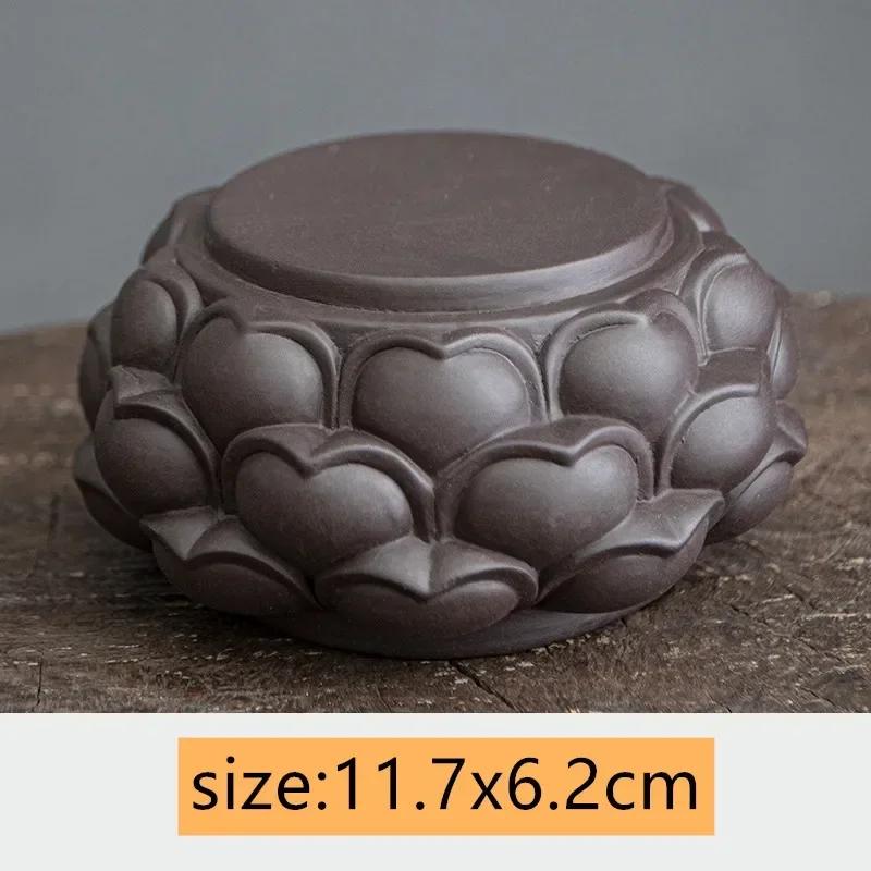 

Китайский фиолетовый глиняный горшок, подставка для чайника, подставка для чашки, чайные украшения для животных, подставка под чашку, чайный сервиз ручной работы, декор, аксессуары