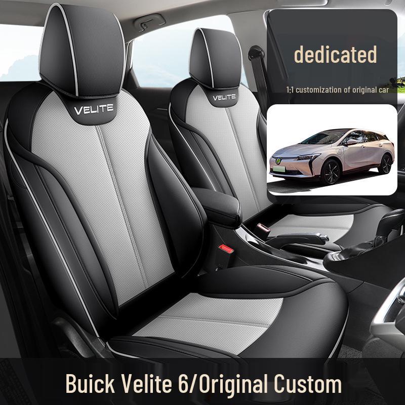 New Buick Velite 6 Full Leather Car Seat Cushion Cover – Universal Four Seasons Model