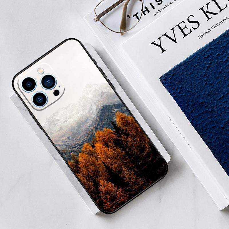 Autumn Leaves Case For iPhone 17 Air 15 14 13 12 11 16 Pro Max Mini 15 16 Plus 16e Funda Silicone Cover