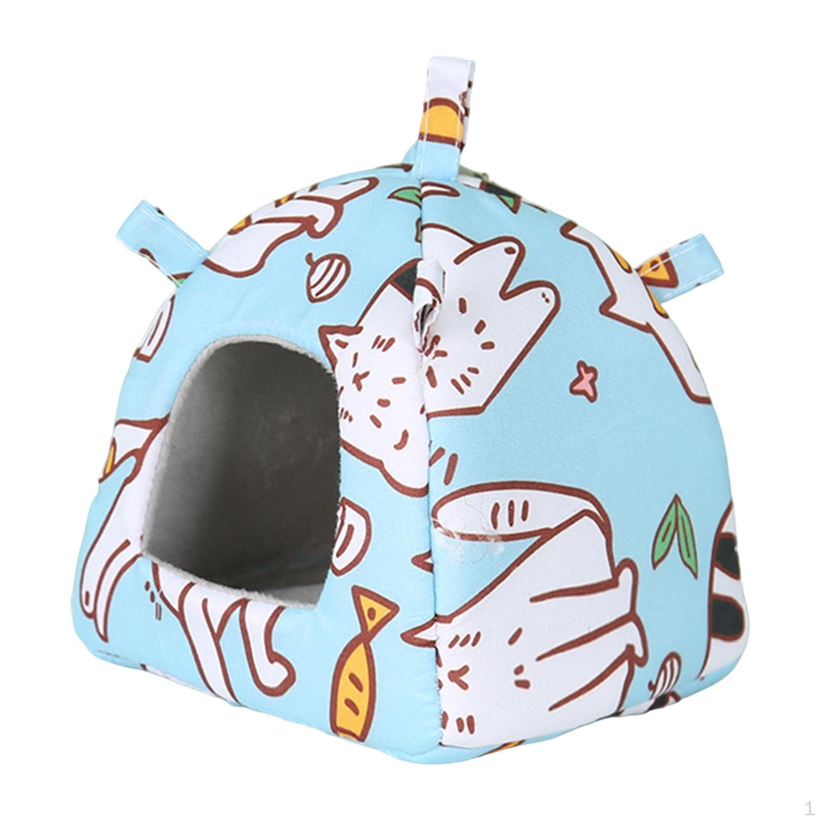 

Hanging Parrots Nest 5.5×5.5×5.9inch Accessory Lightweight for Parakeets Lined Comfortable Shelter Cat