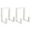 Pack of 2 Acrylic Display Stands for Plates and For Art with Clear Construction Easy Assembly and Modern Minimalist Appearance