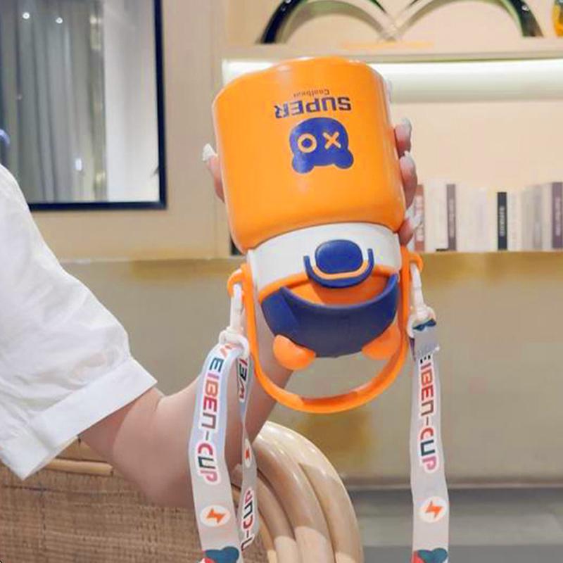 Mâner de mare capacitate care transportă ceașcă cu apă izolată pentru copii din oțel inoxidabil 316