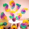 1pc 16inch New Rainbow 0-9 Gradient Number Aluminum Foil Balloons Birthday Celebration Party Decoration Children's Toy Balloon