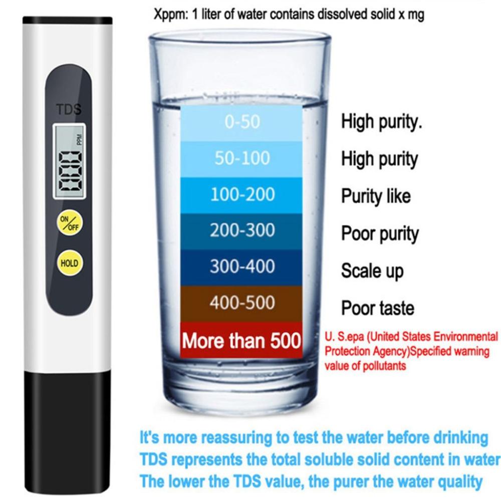 Mini Self-provided Battery Water Tester Water Purity Analyzers Water Monitor Water PH Meters Pen
