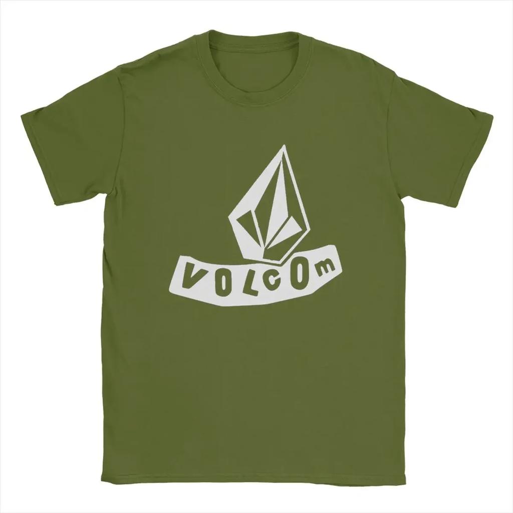 Funny Stylish Classic Cotton Tops Unique Short Sleeve Crewneck Tee Men 2024 Volcoms The Newest Logo T Shirts  Gift Idea T-Shirts