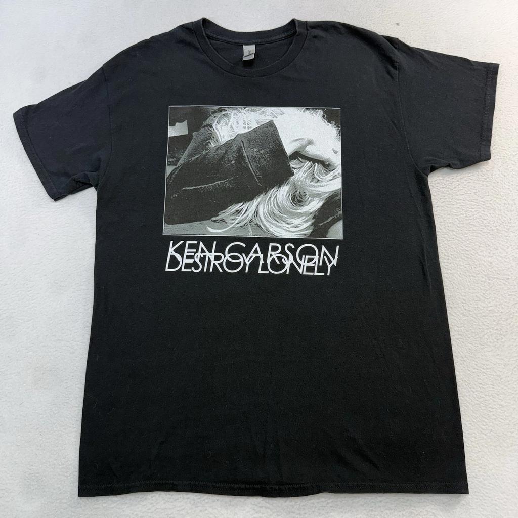 Distruggi Lonely Ken Carson Maglietta Maglietta Tour Grafica Double Sided Nera