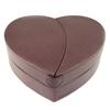 [F3613] - Chocolate Brown 'Love' Jewelry Box - 25x25x8 Cm