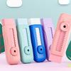 4Pcs Retractable Sliding Pencil Eraser Large Eraser with Plastic Sleeve Push-Pull Erasers for Kids Students School Office Supplies