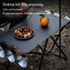 Multi Functional Outdoor Folding Table for Self Driving and Hiking Convenient Metal Small Table Can Be Spliced To Hang Items