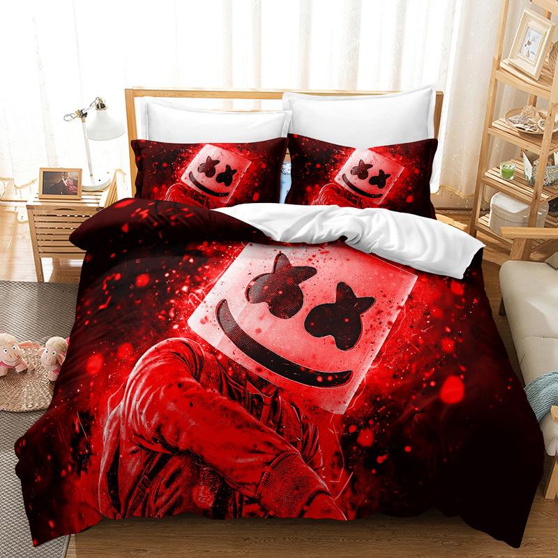 Three-Piece Bedding Digital Printing Kit Home Textile Quilt Cover