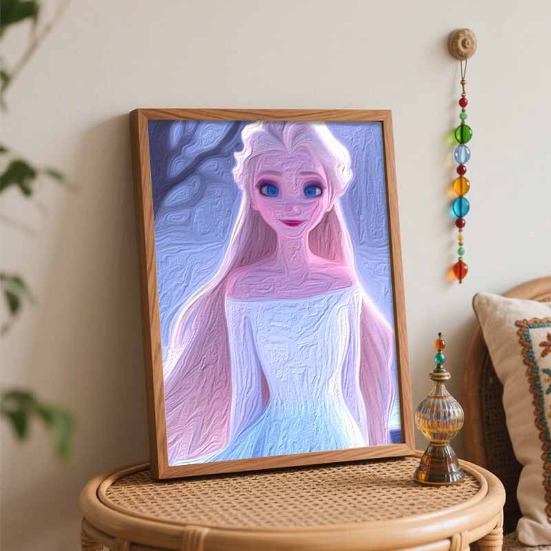 Disney Frozen Elsa Paint By Number Kit Portrait Drawing Canvas DIY Picture Home Decor Custom Wall Art Gift Painting Craft Kits Set