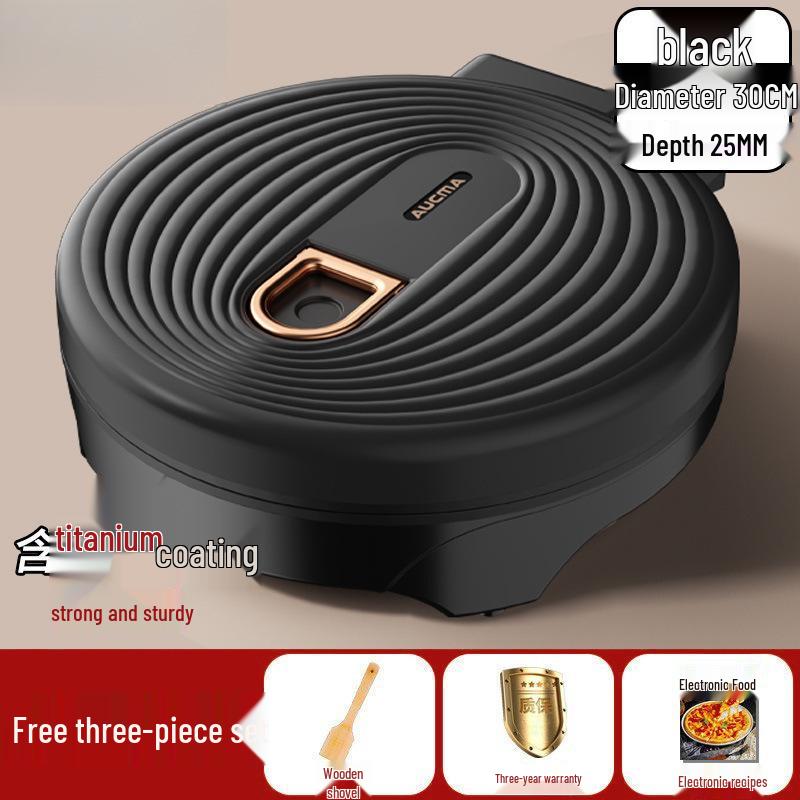 Large Dual-Sided Electric Griddle for Crepes and Pancakes