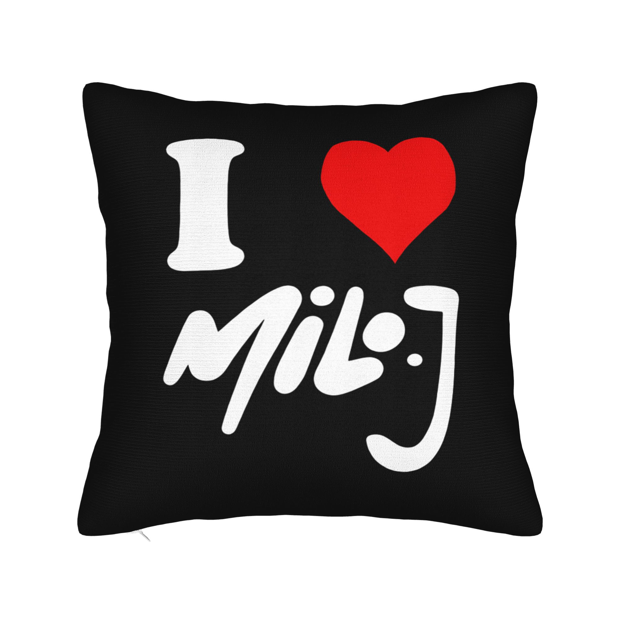 

I Love Milo J Pillowcases Funny Pillow Case For Office Car Home Decor Comfy Pillow Cover 12x12Inch