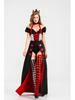 Red Heart Queen European & American Halloween Costume: Witch, Vampire, Clown