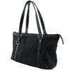 Gucci GG Tote Bag 268640 Black Nylon Canvas Women Used