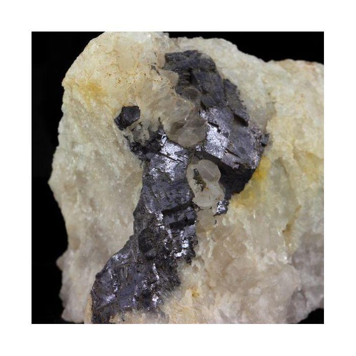 Pierres et Minéraux. Galène Argentifère + Quartz. 505.0 ct. Oulles, Isère, France.