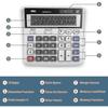 Calculator,standard Function Desktop Calculators,basic Financial Calculator Solar Powered Accounting Calculator 12 Digit Lcd Display Calculators,offic