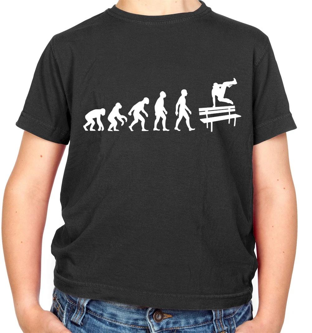 Evolution Of Man Freerunning Kids T-Shirt - Parkour - Free Run - free Running XXXL